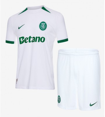 Sporting CP Borta Kläder Barn 2024-25 Kortärmad (+ Korta byxor)